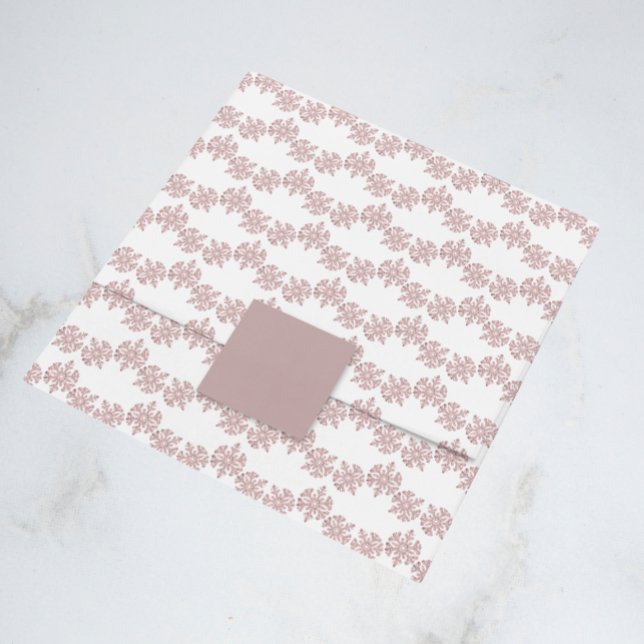 Papier Mousseline Pink Rose Gold Snowflake Winter Sweet 16 (Créateur téléchargé)
