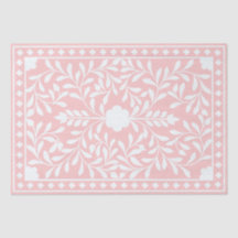 Pink Traditional Bone Inlay Decoupage Paper