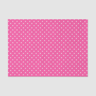 PAPIER MOUSSELINE PINK & WHITE EASTER POLKA DOTS