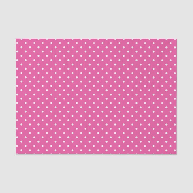 PAPIER MOUSSELINE PINK & WHITE EASTER POLKA DOTS (Recto)