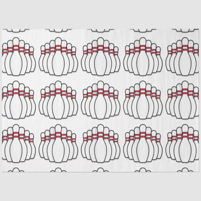 Papier Mousseline Pins de Bowling (Recto)