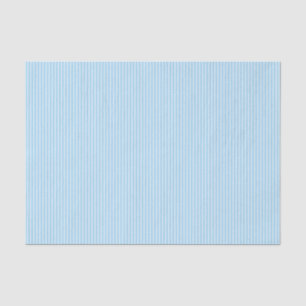 Papier Mousseline Pinstripes Bleu Pastel