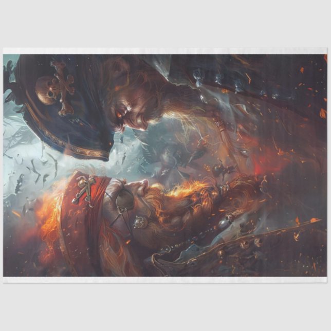 Papier Mousseline Pirates dans un papier de tissus duel de découpage (Recto)