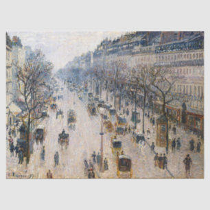 Papier Mousseline Pissarro - Boulevard Montmartre, Matin d'hiver