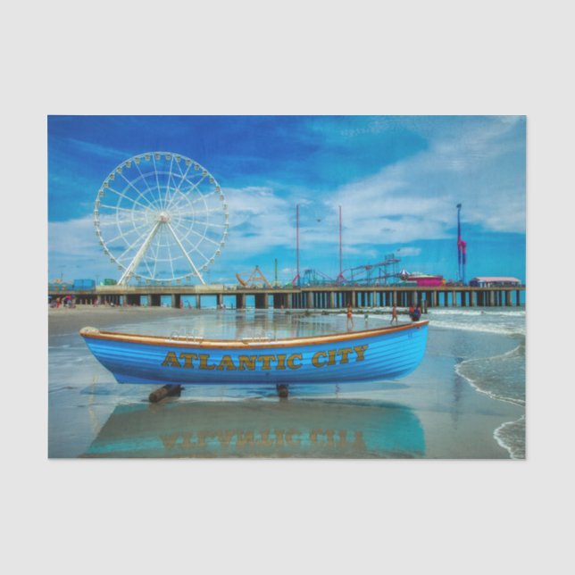 Papier Mousseline Pittoresque Atlantic City Booking Papier de fond (Recto)