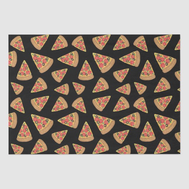 Papier Mousseline Pizza Party Pepperoni Novelt (Recto)