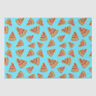 Papier Mousseline Pizza Party Pepperoni Novelty Blue