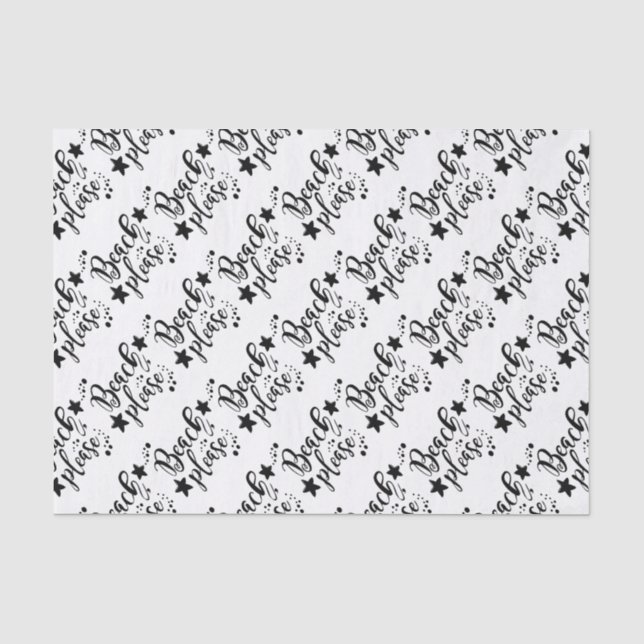 Papier Mousseline Plage (Recto)