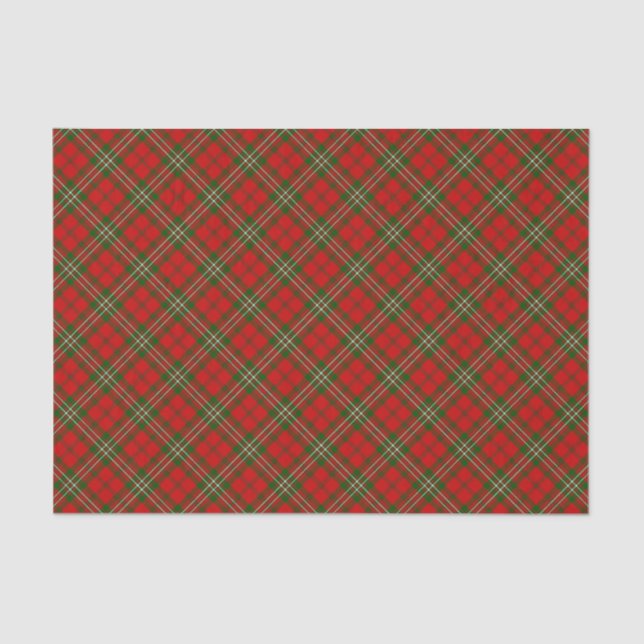 Papier Mousseline Plaid de Noël (Recto)
