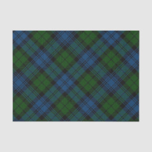 Papier Mousseline Plaid Green Family Holidays Rustic Tartan