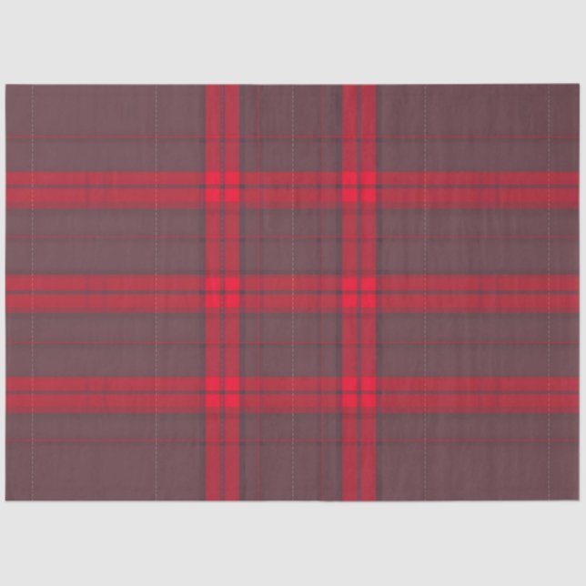 Papier Mousseline Plaid Rouge traditionnel Tartan Collection moderne (Recto)