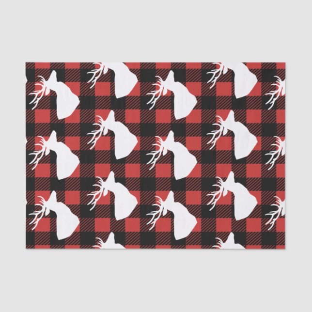 Papier Mousseline Plaid rustique de contrôle de Buffalo et (Recto)