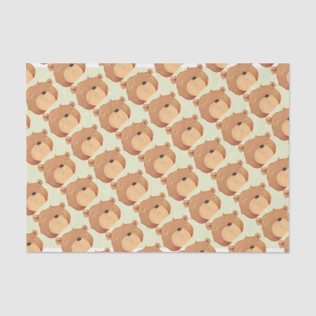 Papier Mousseline Plan rapproché de grand ours Brown (Recto)