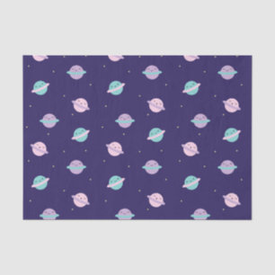 Papier Mousseline Planètes de pastel de Kawaii