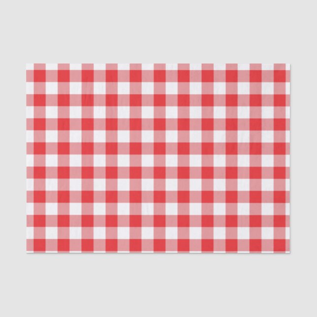 Papier Mousseline Plantation de buffles rouges et blancs (Recto)