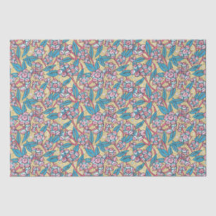 Papier Mousseline Plante australien Eucalyptus  Motif botanique