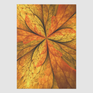 Papier Mousseline Plante d'automne, Abstrait moderne Fractal Art Lea