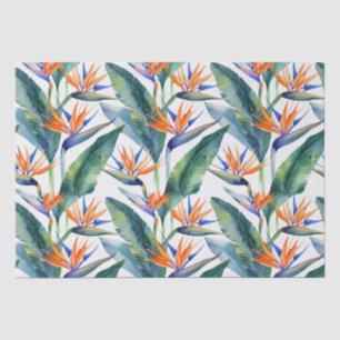 Papier Mousseline Plantes tropicaux et motif de fleurs