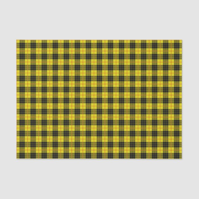 Papier Mousseline Plaque de tartan jaune noir urbain (Recto)