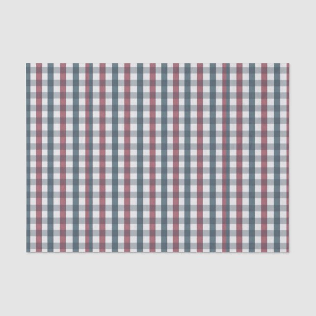 Papier Mousseline Plaqué rouge, blanc et bleu (Recto)