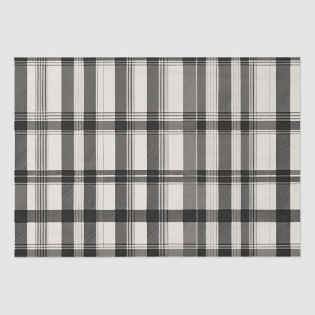 Papier Mousseline Plat monochrome noir moderne (Recto)