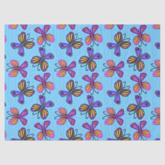 Papier Mousseline Playful Butterflies