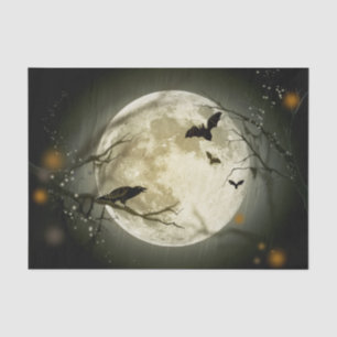 Papier Mousseline Pleine lune de Halloween