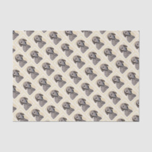 Papier Mousseline Plott Peinture - Cute Original Chien Art