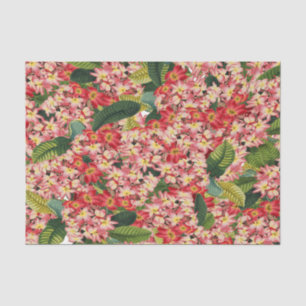 Papier Mousseline Plumeria Fleurs Floral Tropical Tissue Paper