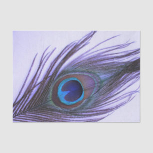 Papier Mousseline Plumes de paquetage pourpre