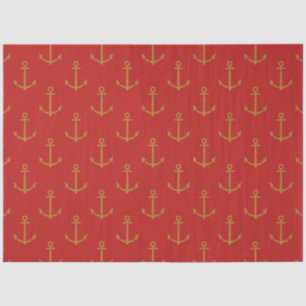 Papier Mousseline Plus Red and Navy Nautical Series Design 15