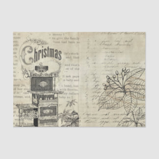 Papier Mousseline Poinsettia de cuve victorienne noire et blanche