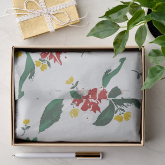 Papier Mousseline Poinsettias for all Seasons Gift Bag