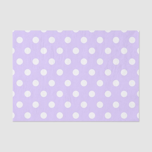 Papier Mousseline Point blanc et violet clair (Recto)