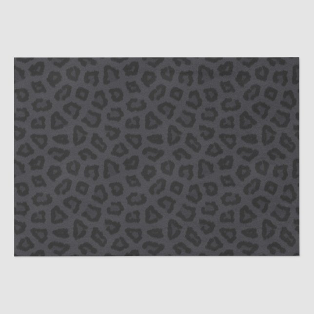 Papier Mousseline Points de panthère noir (Recto)