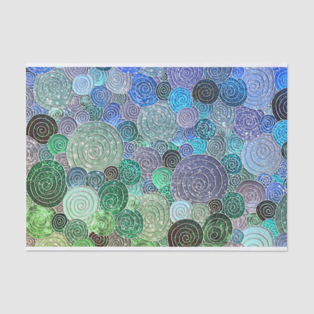 Papier Mousseline Points de parties scintillantes et cercles de luxe (Recto)