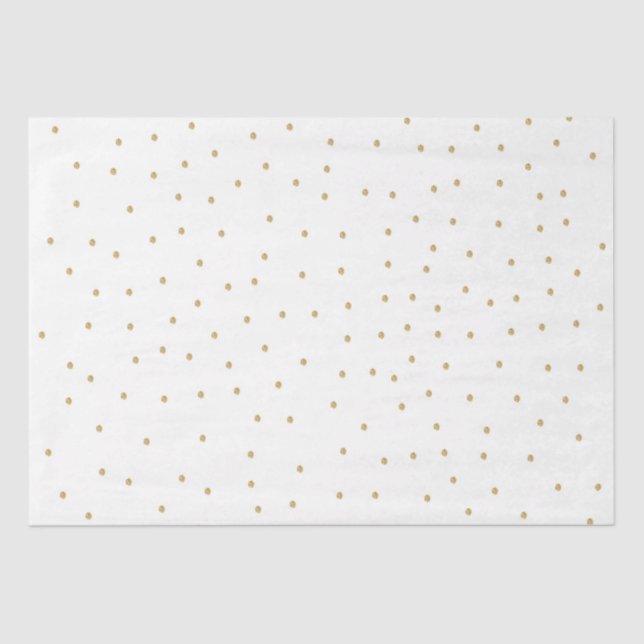 Papier Mousseline Points d'or blanc Aquarelle Bois Animaux (Recto)