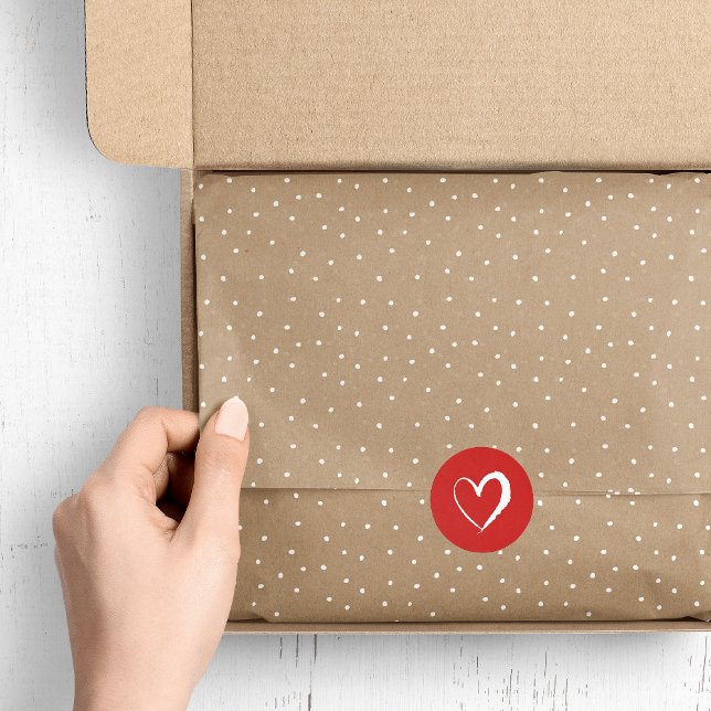 Papier Mousseline Points Kraft et blanc neige (Créateur téléchargé)