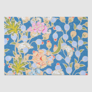 Papier Mousseline  Points Motifs de style Batik Fleurs Arrière - pla