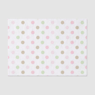 Papier Mousseline Points pastel mignons