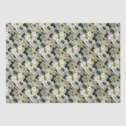 Papier Mousseline Pointsettia