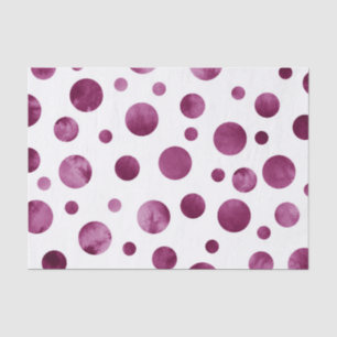 Papier Mousseline Pois Berry Watercolor