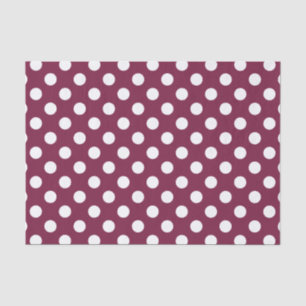 Papier Mousseline Pois blancs en Bourgogne