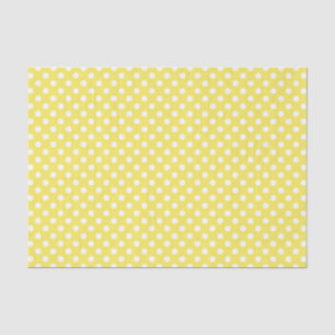 Papier Mousseline Pois blancs sur le maïs Arrière - plan jaune