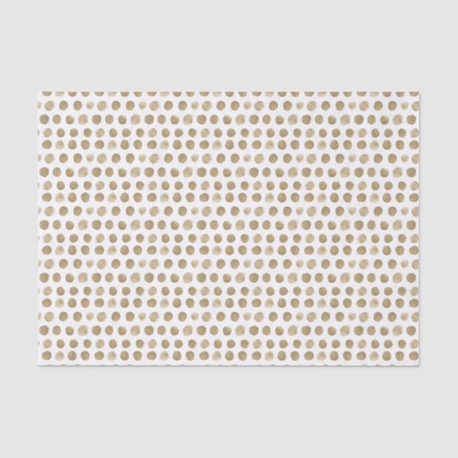 Papier Mousseline Pois d'or (Recto)
