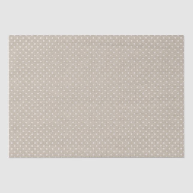 Papier Mousseline Pois sur un beige texturé (Recto)