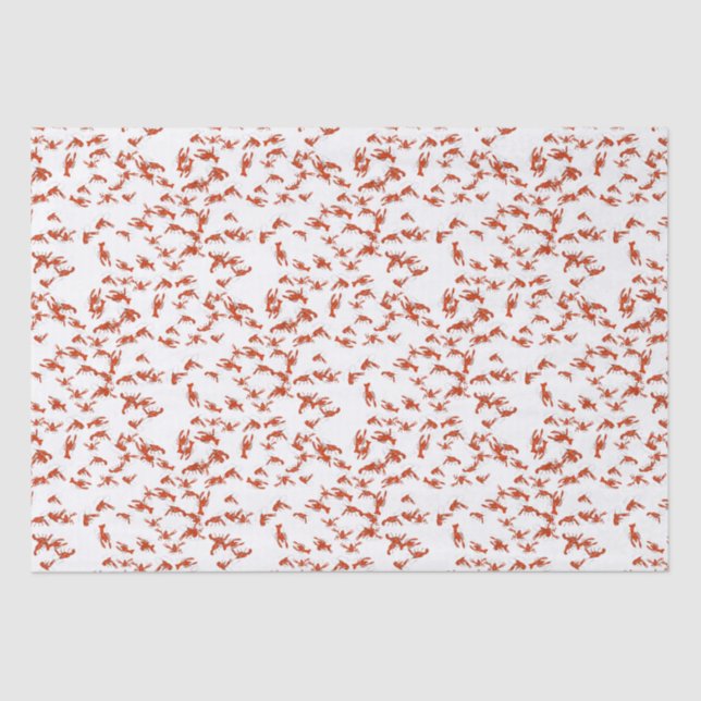 Papier Mousseline Poisson à la coque rouge (Recto)