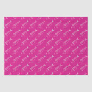 Papier Mousseline Poisson Bonito mignon en rose pastel sur rose chau