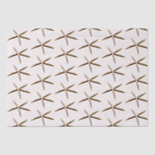 Papier Mousseline Poisson étoilé bleu crème