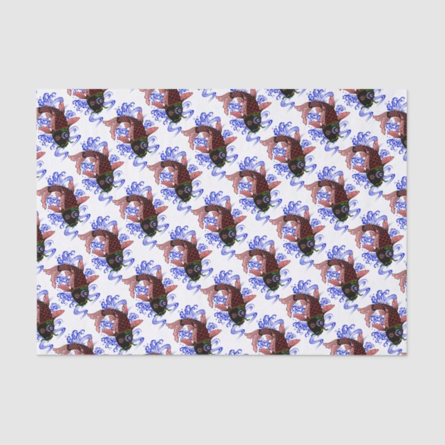 Papier Mousseline Poisson japonais (Recto)